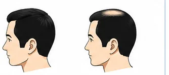 AGAの軽度の進行イメージ